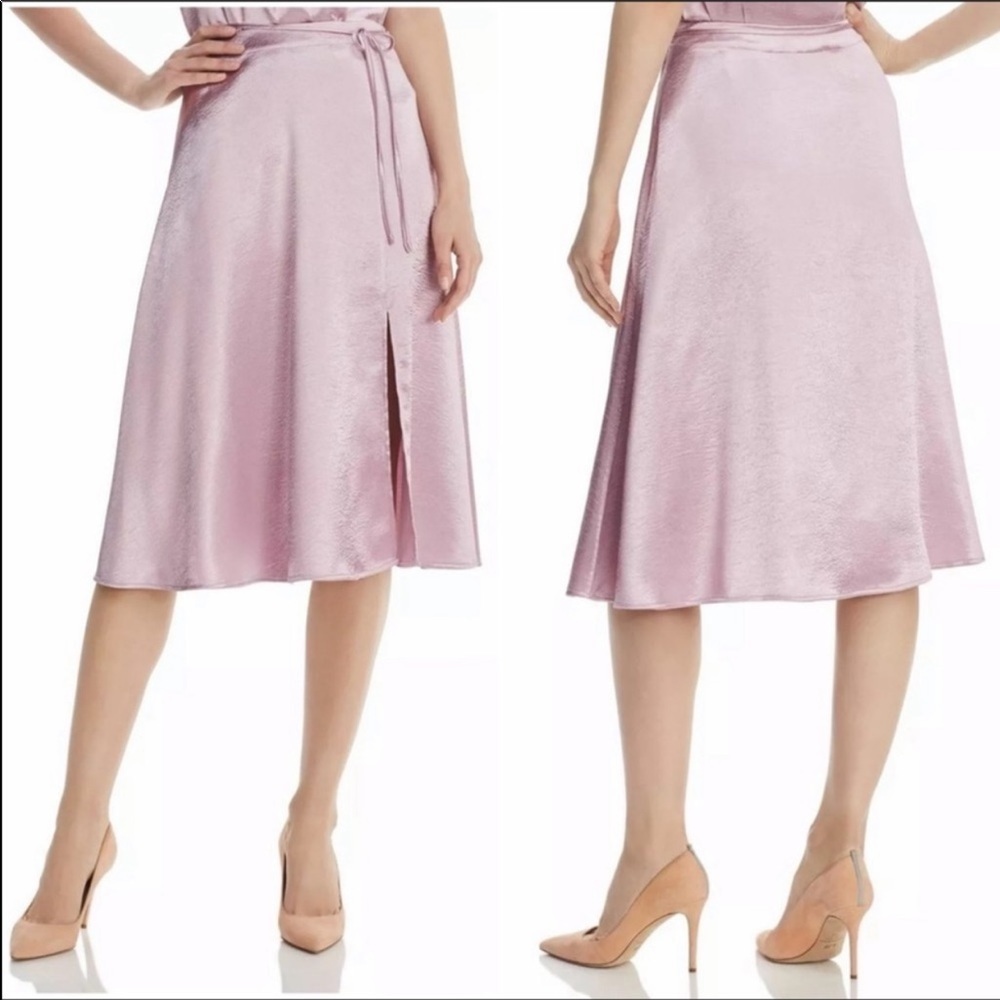 Joie | Alberic Satin A Line Belted Skirt Fleur
